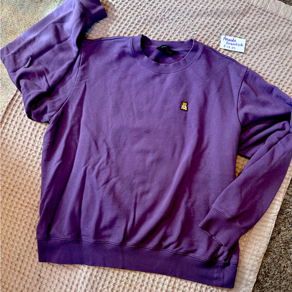 Teddy Fresh Purple Crewneck Sweater